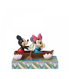 Row-mance is in the Air (Mickey & Minnie in Rowboat Light Up Figurine)