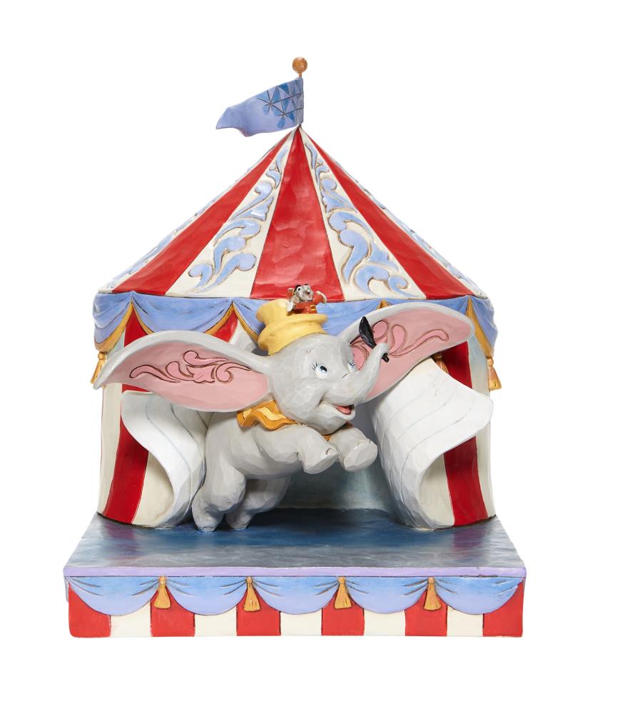 Over the Big Top: Dumbo and Circus Tent (Signed by Jim Shore)