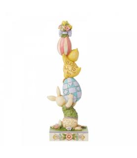 Playful Pile-up: Stacked Bunny