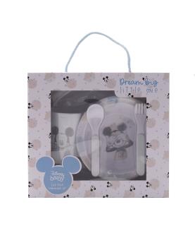 Magical Beginnings 5 Piece Melamine Crockery Set - Mickey Mouse