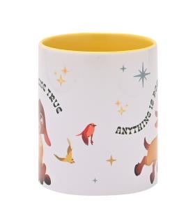 Wish Yellow Handled Mug - Wishes Come True