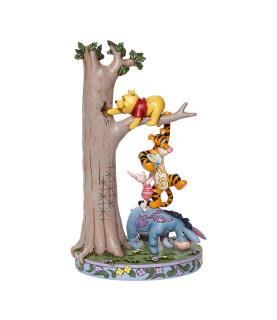 Hundred Acre Caper: Pooh,Eeyore,Tigger and Piglet Play by Honey Tree Figurine