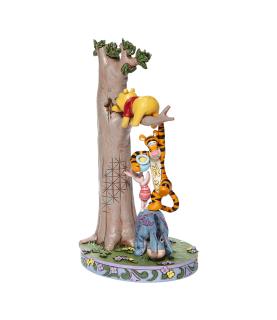 Hundred Acre Caper: Pooh,Eeyore,Tigger and Piglet Play by Honey Tree Figurine