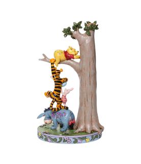 Hundred Acre Caper: Pooh,Eeyore,Tigger and Piglet Play by Honey Tree Figurine