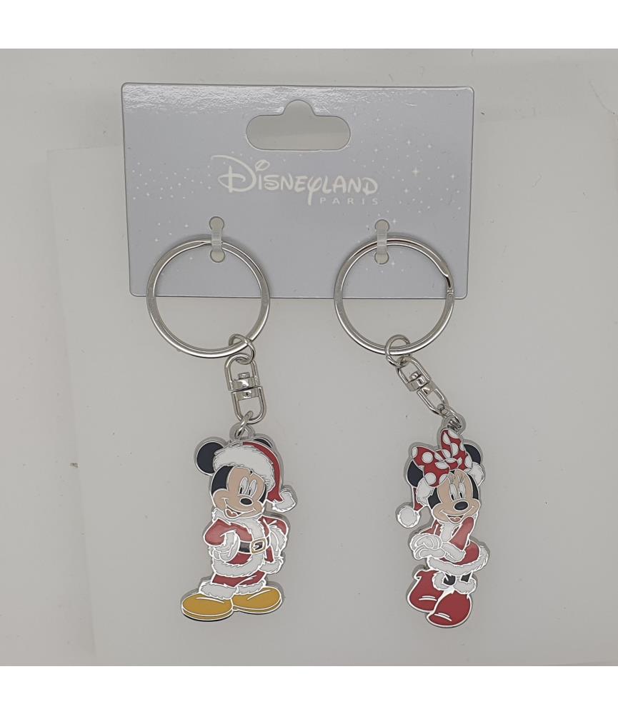 Keychain duo Mickey & Minnie Christmas