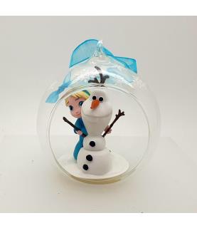 Elsa animator half open ball ornament