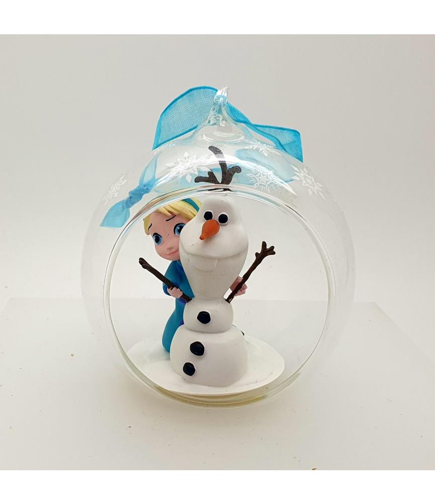 Elsa animator half open ball ornament