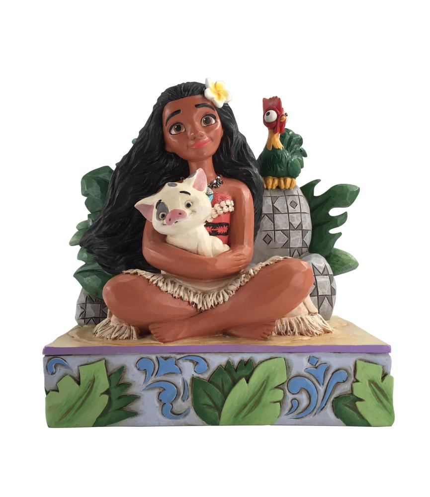 Welcome to Motunui: Moana, Pua and Hei Hei (Signed by Jim Shore)