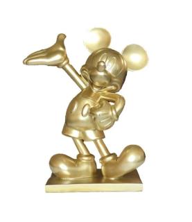 Mickey Mouse gold garden statue