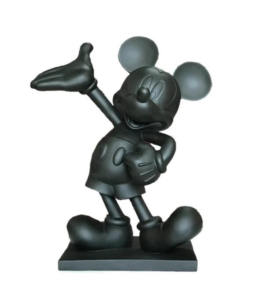 Mickey Mouse black garden statue