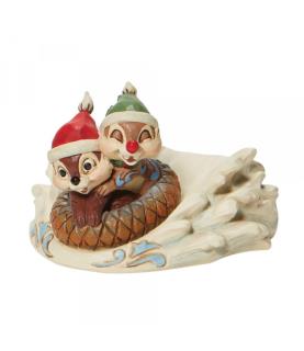 "Fun in the snow": Chip & Dale Sledding