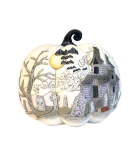 A Little Batty: Haunted Pumpkin Scene (Exp 2025-05-01)
