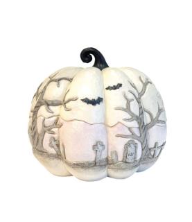 A Little Batty: Haunted Pumpkin Scene (Exp 2025-05-01)