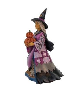 "Spellbinding Smiles": Good Witch with LED Pumpkins