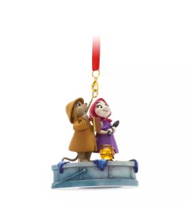 Bernard and Miss Bianca Light-Up Living Magic Sketchbook Ornament, The Rescuers