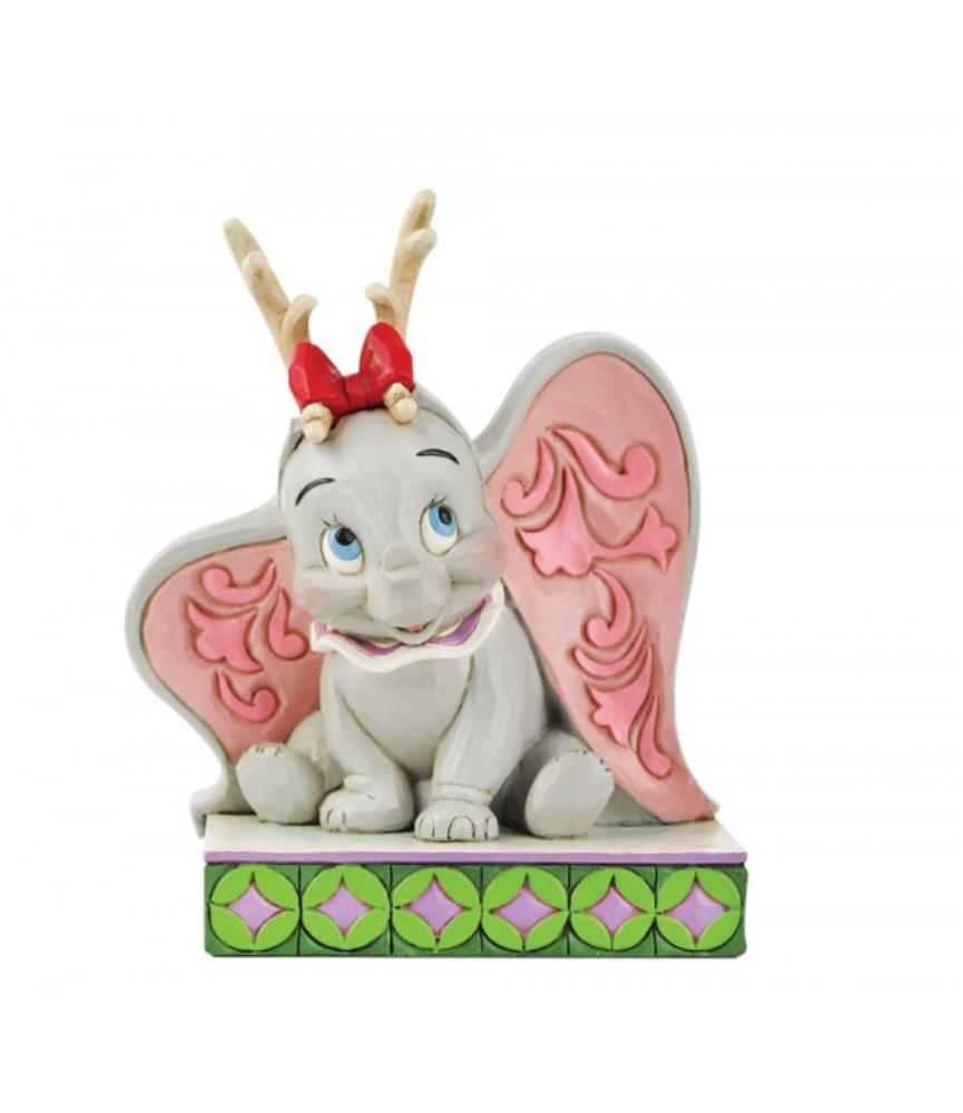 Dumbo As A Reindeer Figurine