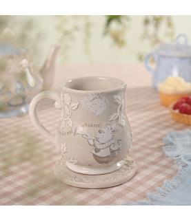 Alice in Wonderland embossed mug - White Rabbit