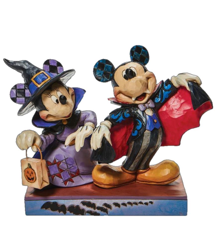 Mickey Vampire & Minnie Witch figurine