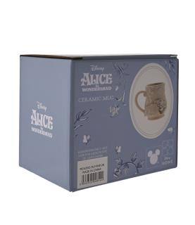 Alice in Wonderland embossed mug - White Rabbit