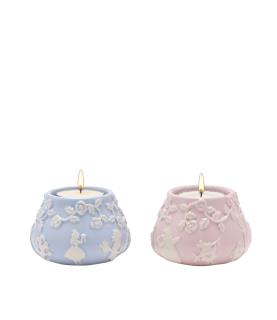 Alice in Wonderland set of 2 tea light holders