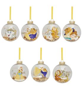 Ornament Ball Set: 7x Beauty & the Beast