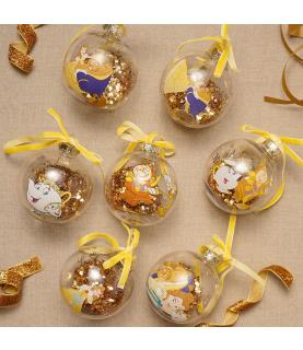 Ornament Ball Set: 7x Beauty & the Beast