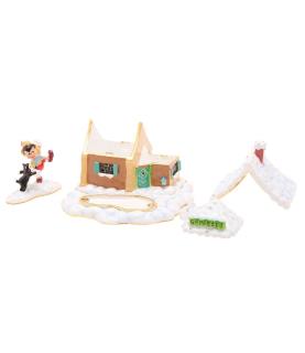 Icon Cottage Scene Trinket Box - Pinocchio & Figaro