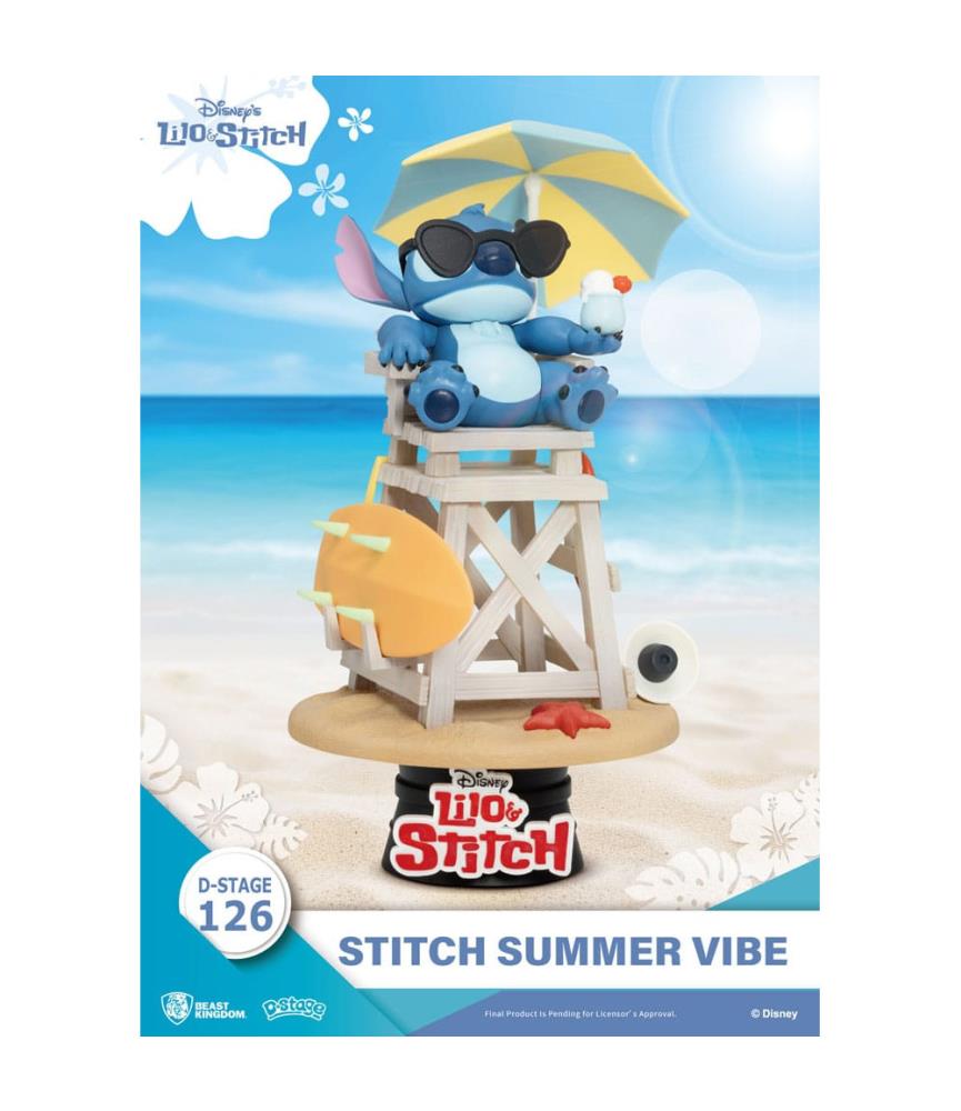 D-Stage PVC Diorama Stitch Summer Vibe