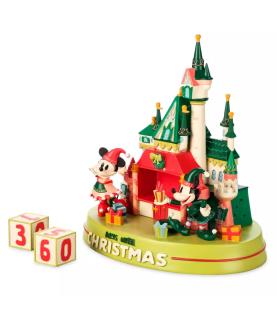 Mickey Mouse and Minnie Mouse Festive Fantasyland Castle Countdown Calendar Figure