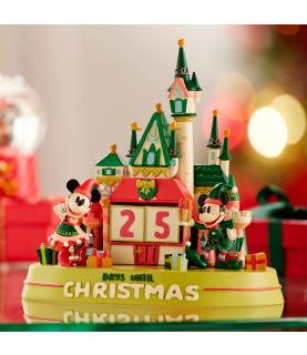 Mickey Mouse and Minnie Mouse Festive Fantasyland Castle Countdown Calendar Figure
