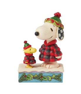 Cozy Companies (Snoopy & Woodstock in Plaid Puffer Jackets) (Exp 2025-08-11)
