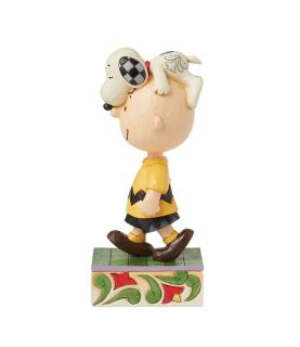 Head Honcho: Snoopy on Charlie Brown's Head