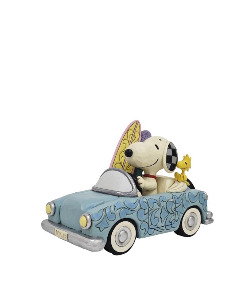 Sunny Drives and Surfing Waves: Snoopy Surfboard Car