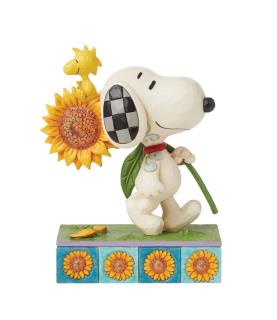 Sunsational Friendship: Snoopy Sunflower Figurine