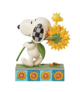 Sunsational Friendship: Snoopy Sunflower Figurine
