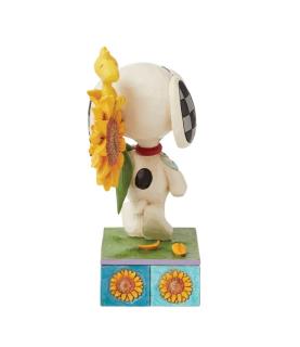Sunsational Friendship: Snoopy Sunflower Figurine