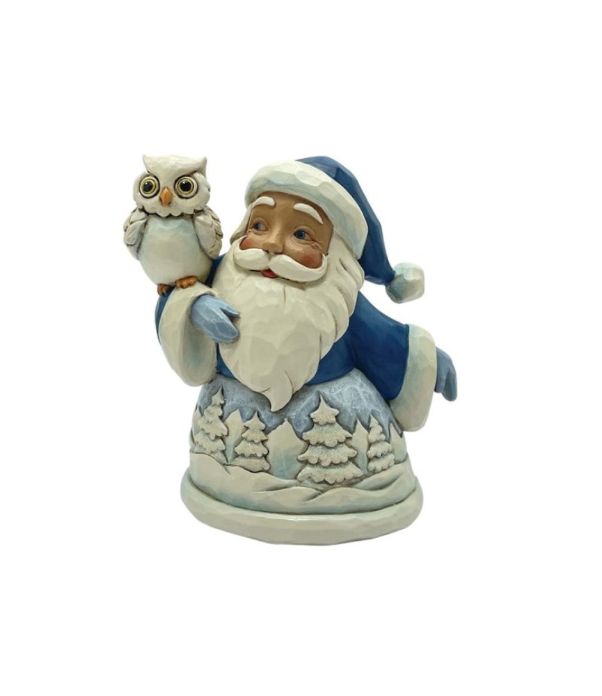 Blue Santa with Owl Mini Figurine (Exp 2025-08-27)
