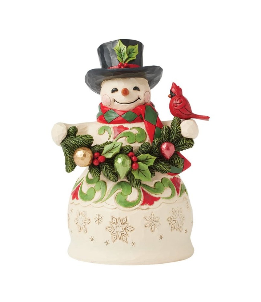 Finishing Touches: Snowman with Garland & Cardinals (Exp 2025-08-11)