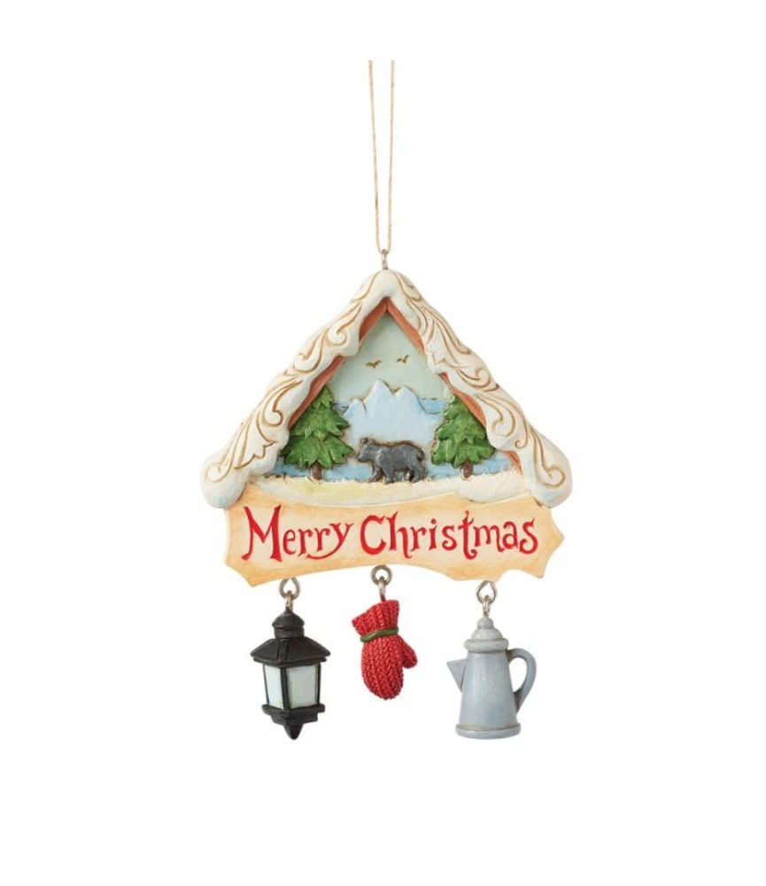 Pre-pay: Lodge Scene with Chairs Hanging Ornament (Expected)