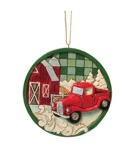 Red Truck Hanging Ornament (Expected)