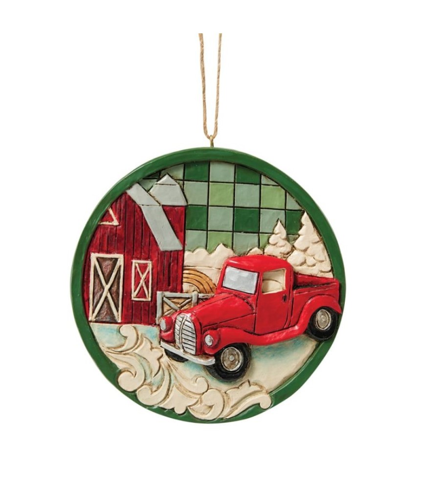 Red Truck Hanging Ornament (Expected)