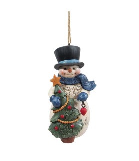 Vooruitbetaling: Snowman with Tree Hanging Ornament (Exp 2025-09-29)