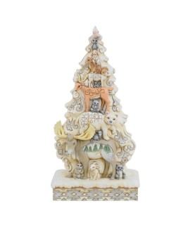 Pré-paiement: Tis the Season For Friends: White Woodland Stacked Animals (Expected)