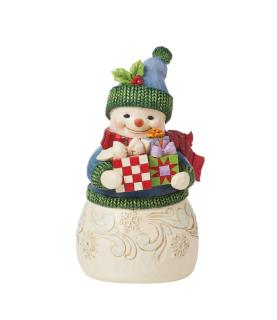 Unwrap the Joy: Snowman with Arms Full of Presents (Exp 2025-05-12)