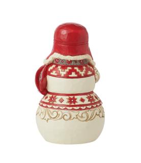 Nordic Noel Snowman with Noel Sign Figurine