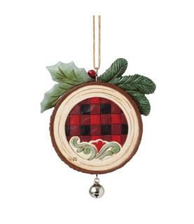 Woodslice Christmas Scene Hanging Ornament