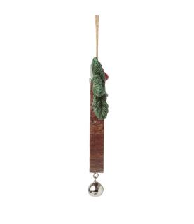 Woodslice Christmas Scene Hanging Ornament