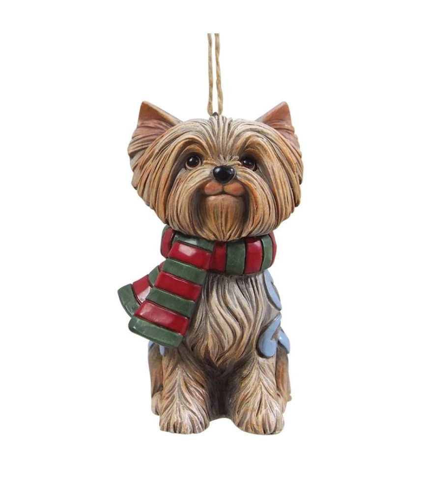 Vooruitbetaling: Christmas Yorkie Hanging Ornament (Exp 2025-09-29)