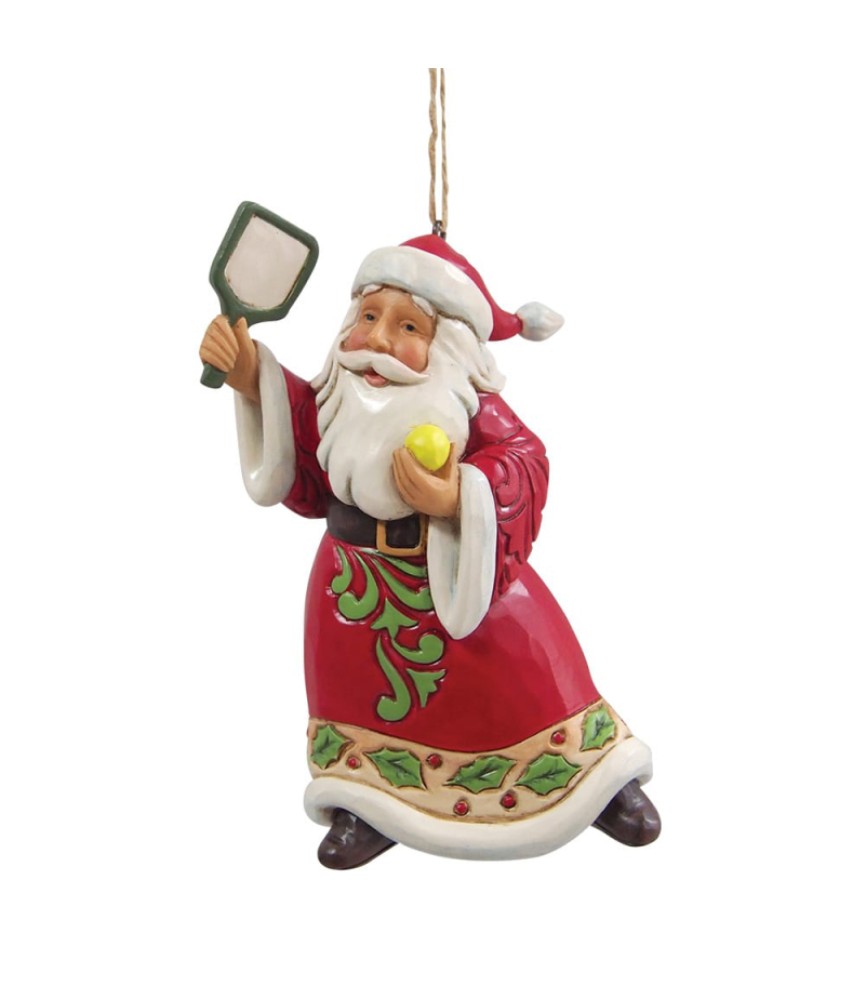 Pickleball Santa Hanging Ornament (Expected)