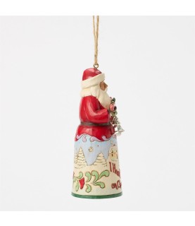 Santa I Heard the Bells Hanging Ornament (Expected)